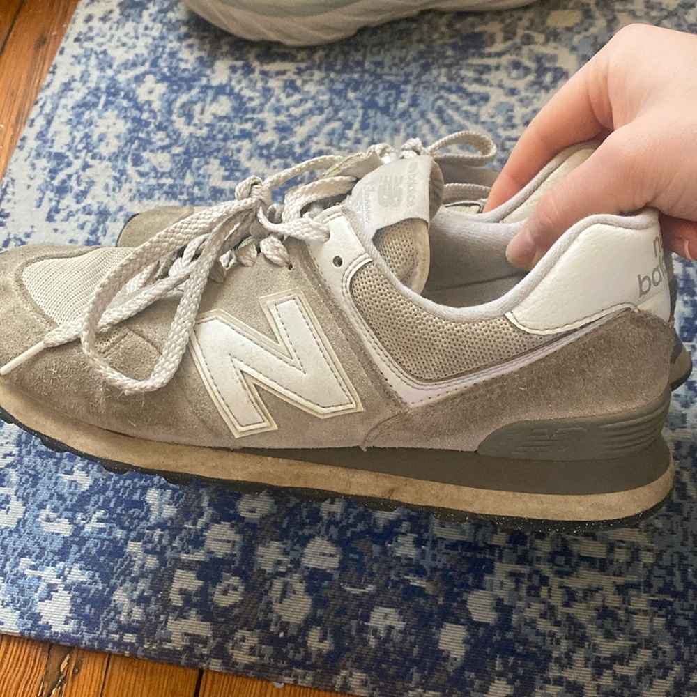 Women’s Grey New Balance 574 Sneakers